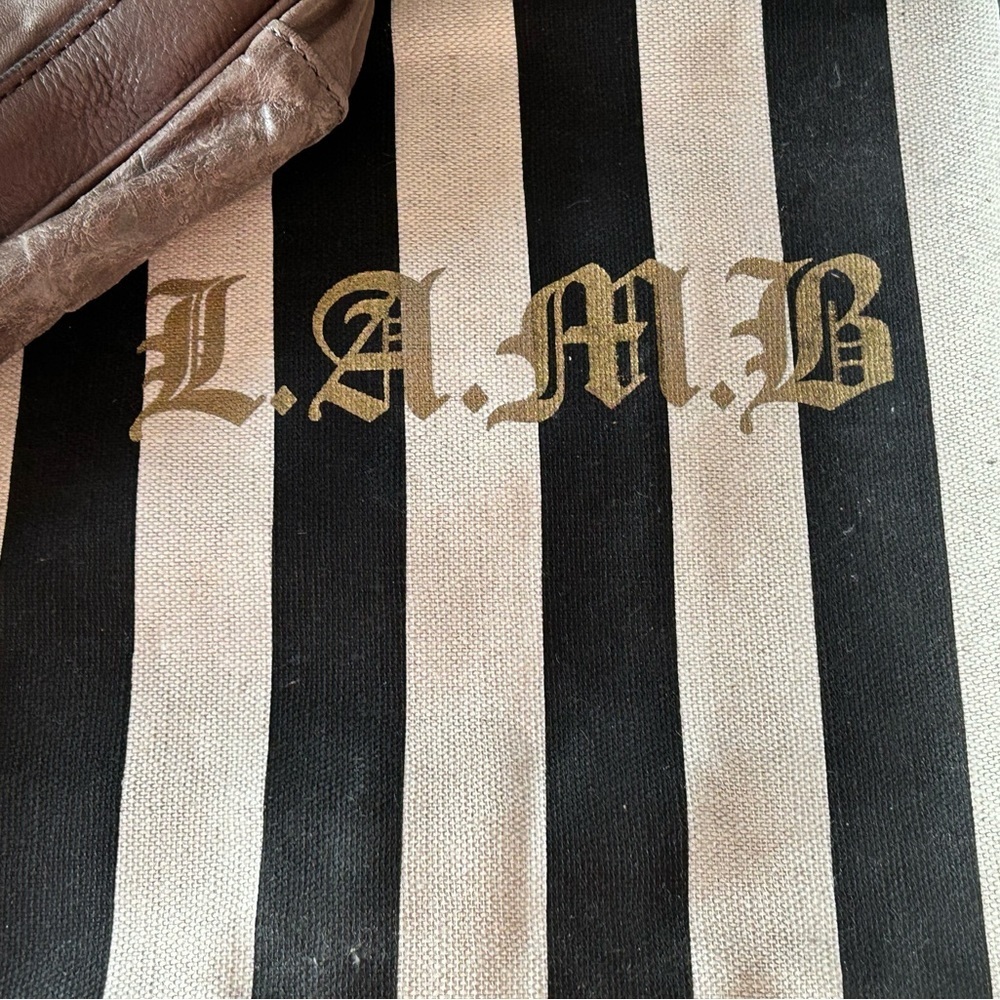L.A.M.B. Brown Leather Shoulder Bag - Picture 4 of 15